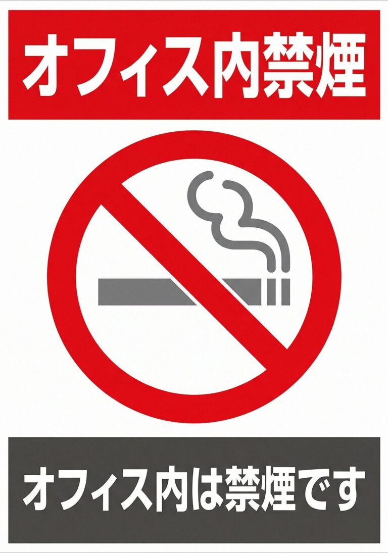 オフィス内禁煙