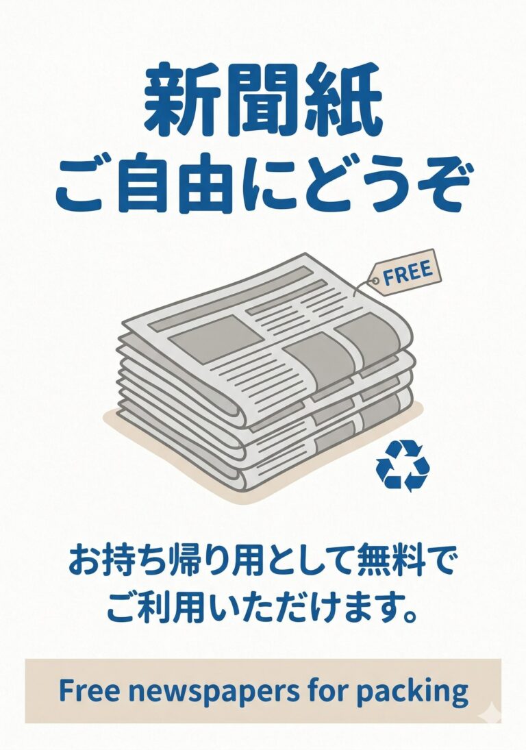 新聞紙ご自由に