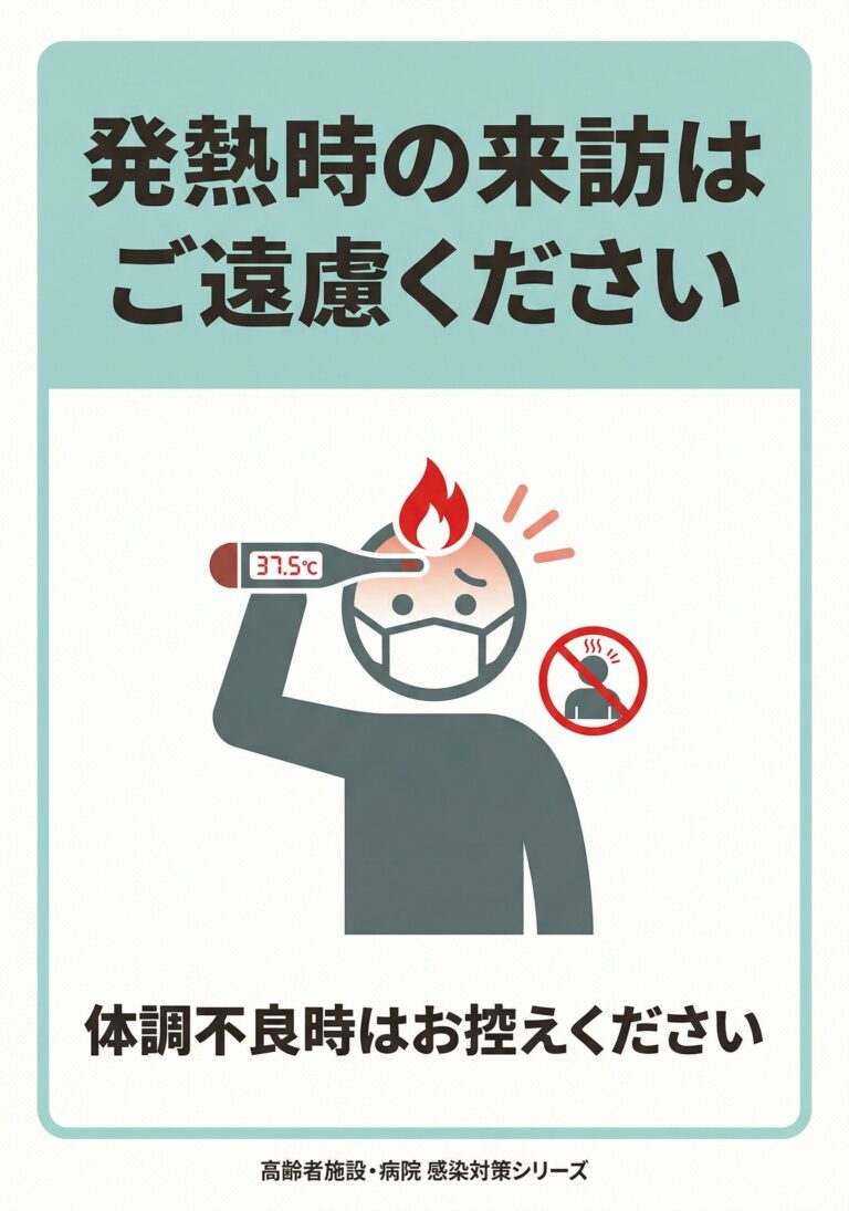 発熱時の来訪はご遠慮ください