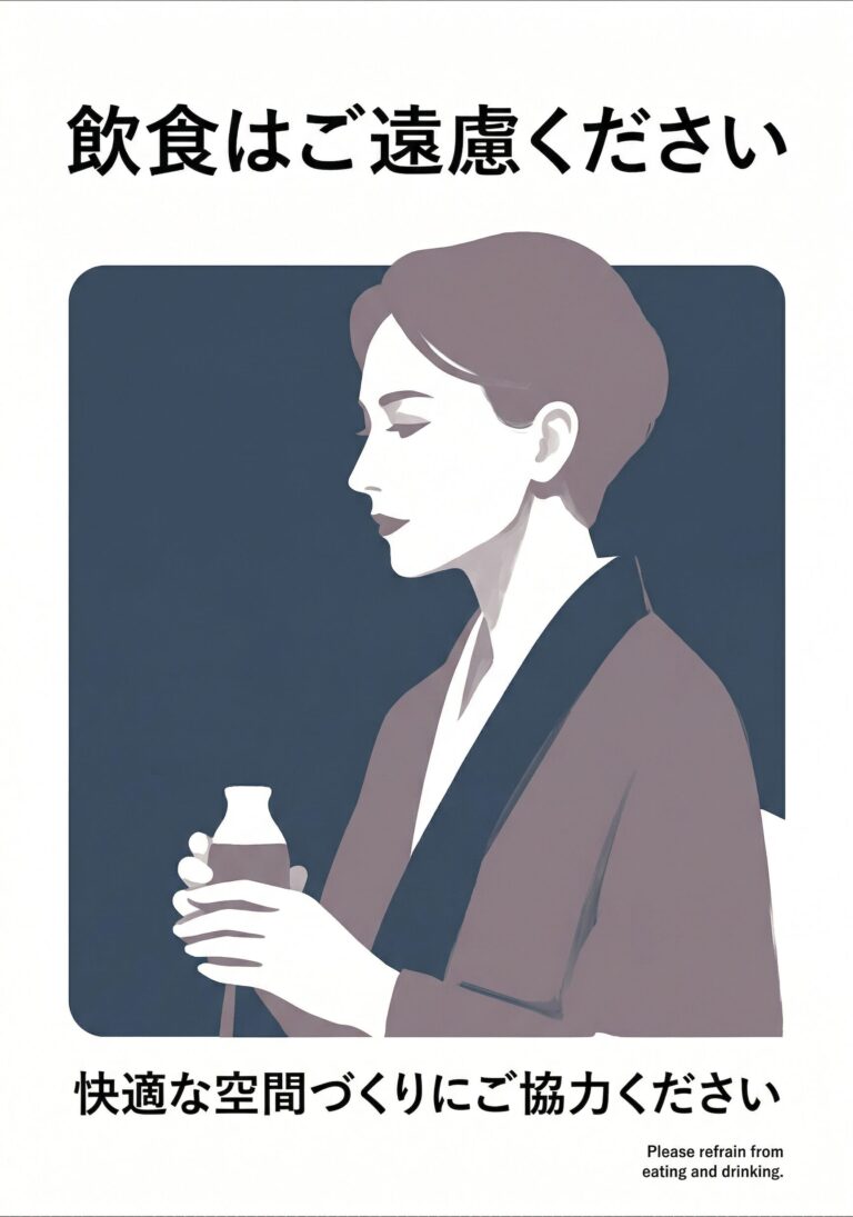 飲食はご遠慮ください