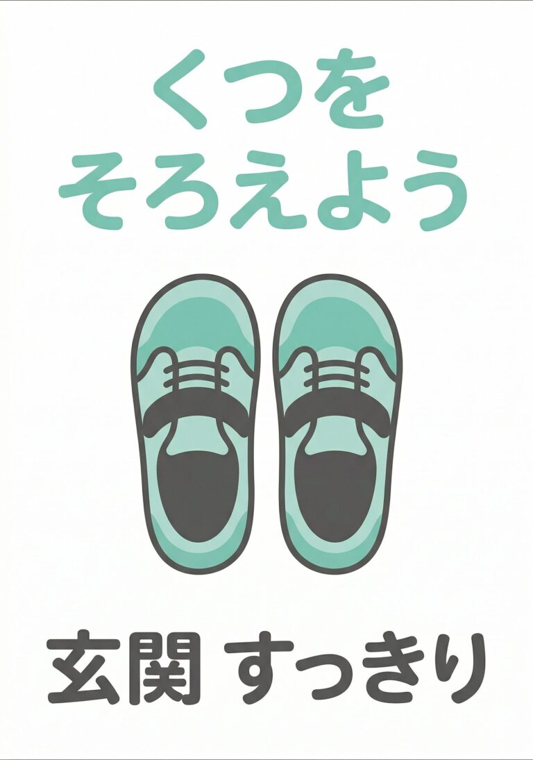 くつをそろえよう