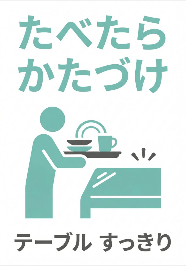 たべたらかたづけ