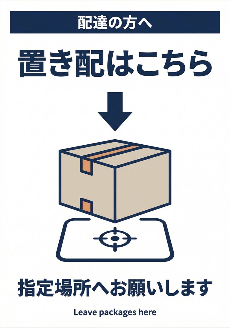 置き配はこちら