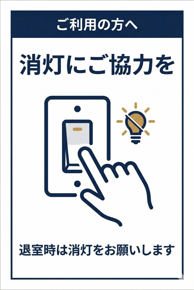 消灯にご協力を