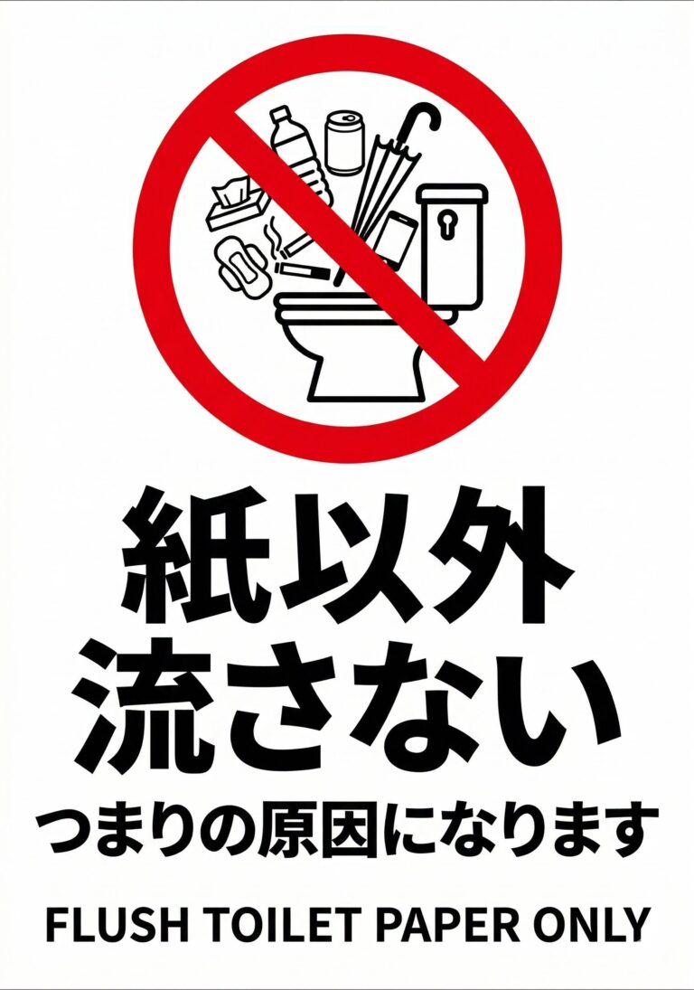 紙以外流さない