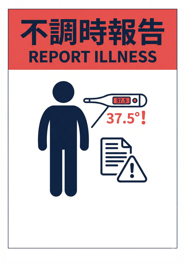 不調時報告（工場）