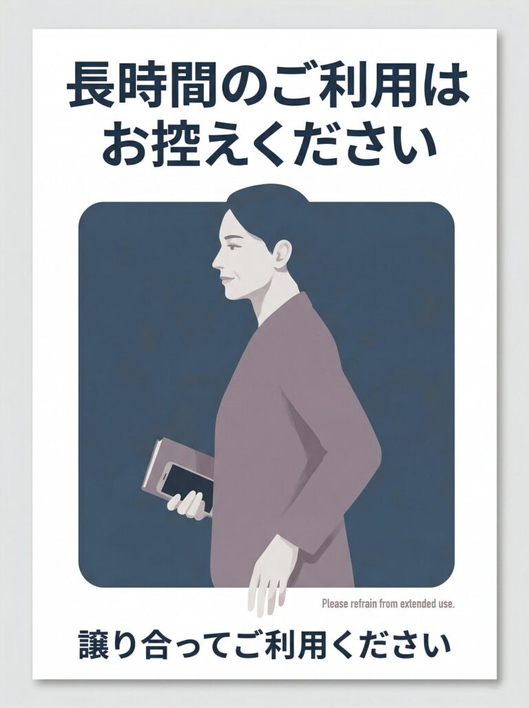 長時間利用はお控えください