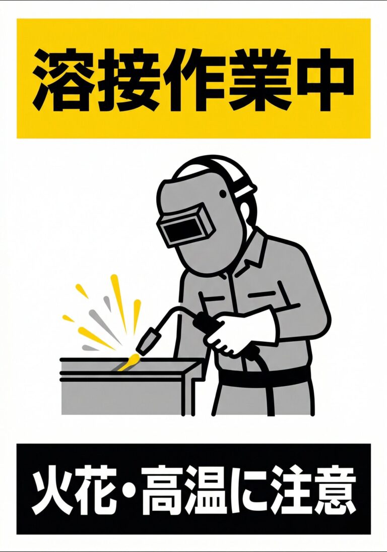 溶接作業中（工場）