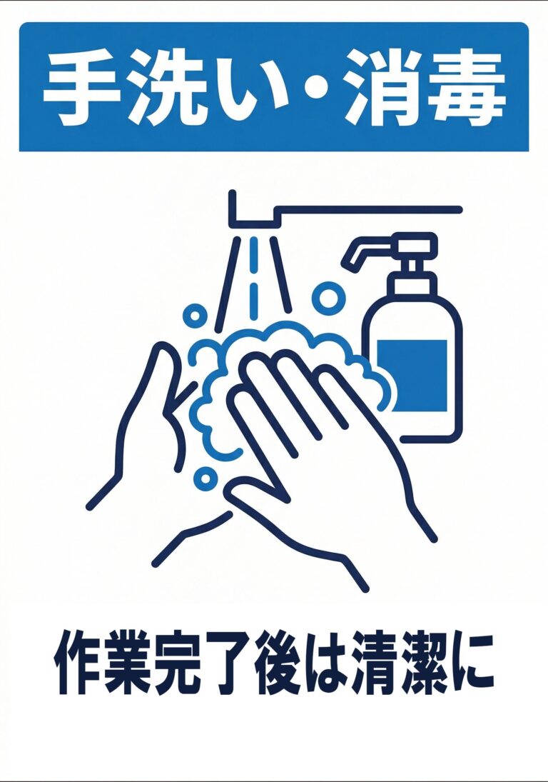 手洗い・消毒（工場）