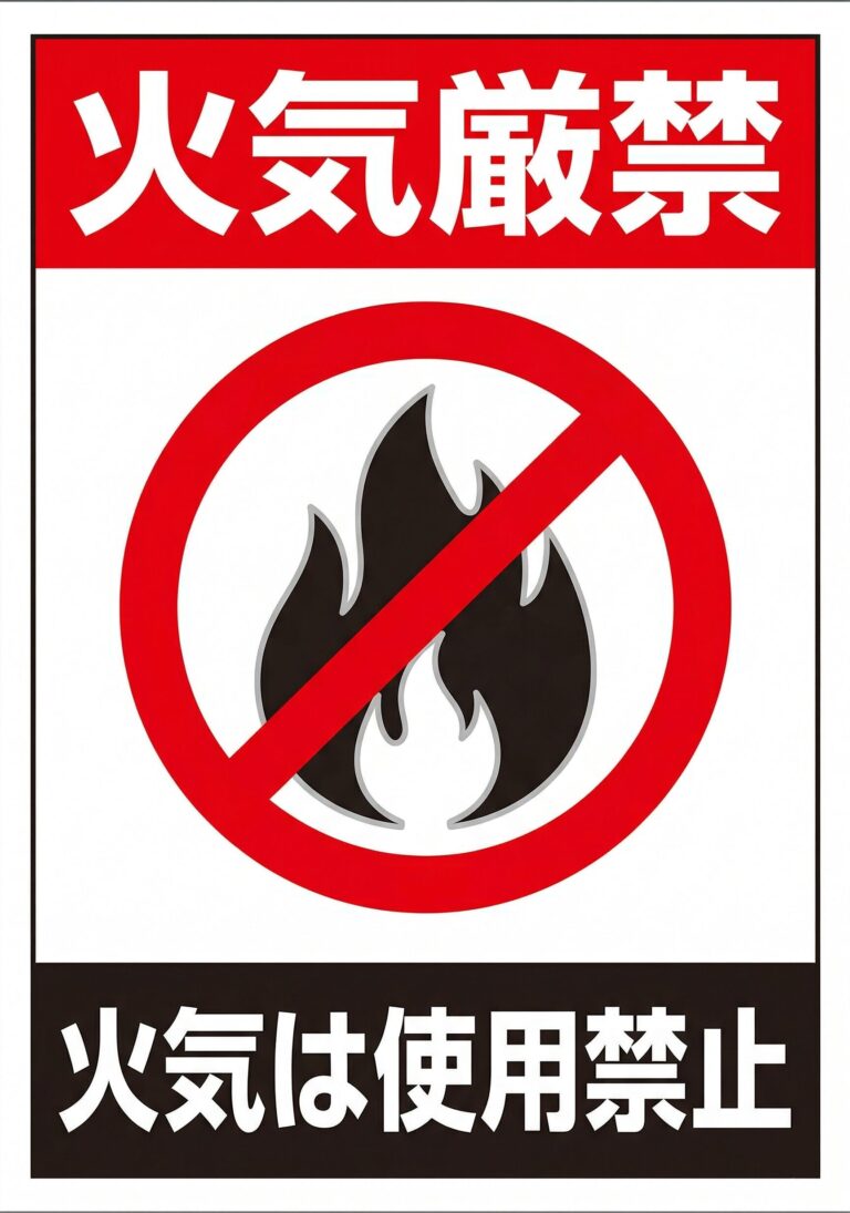 火気厳禁（工場）