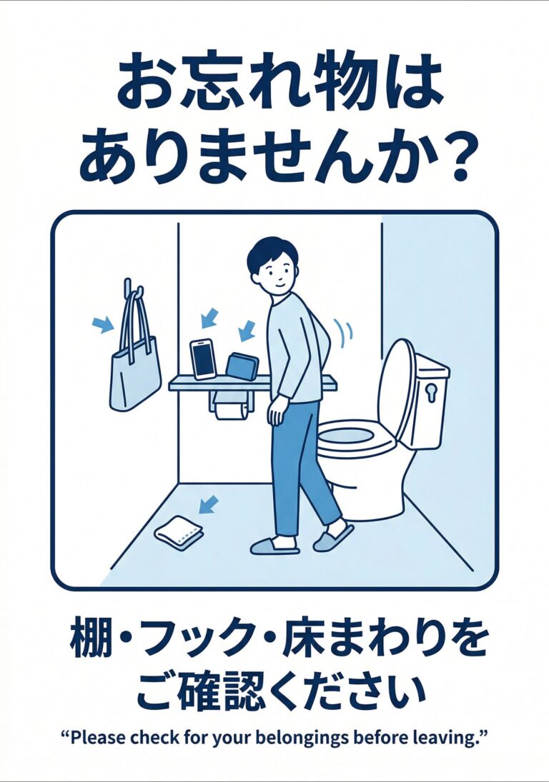 お忘れ物はありませんか