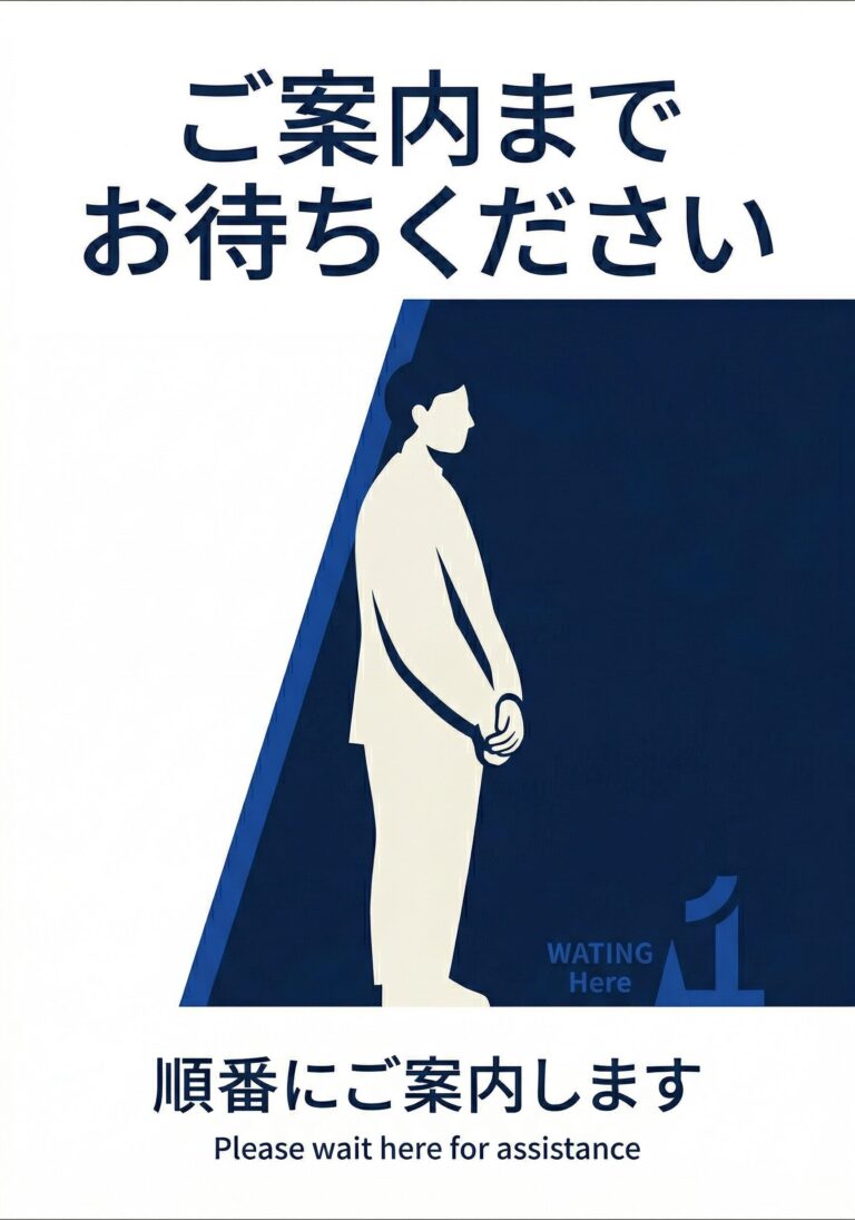 ご案内までお待ちください