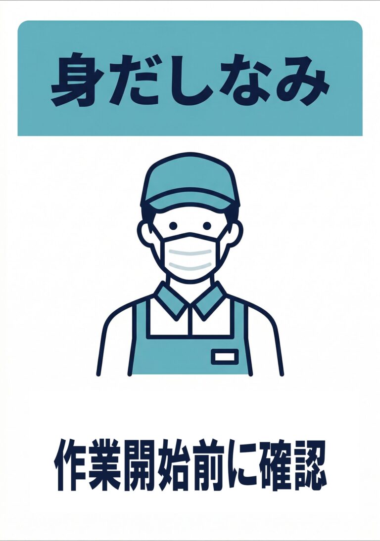 身だしなみ確認（工場）