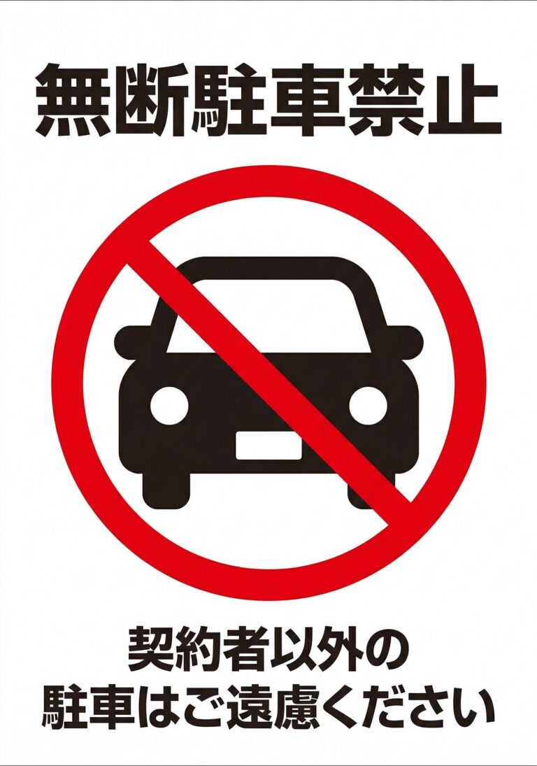 無断駐車禁止