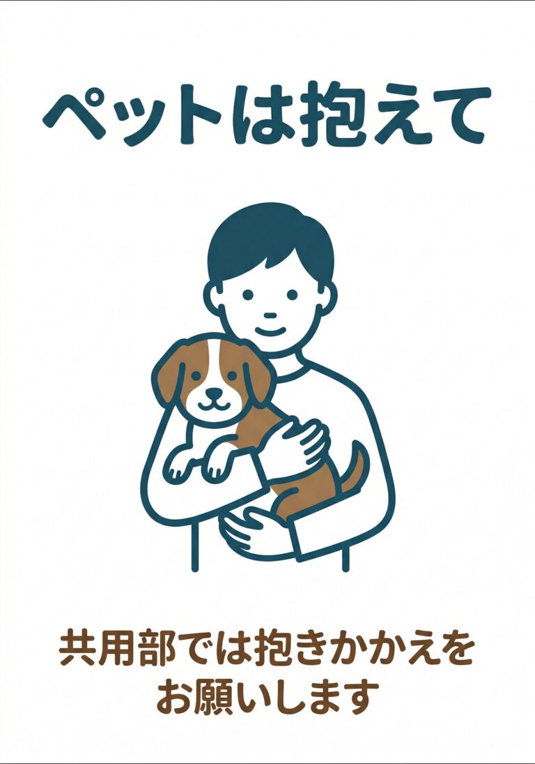 ペットは抱えて