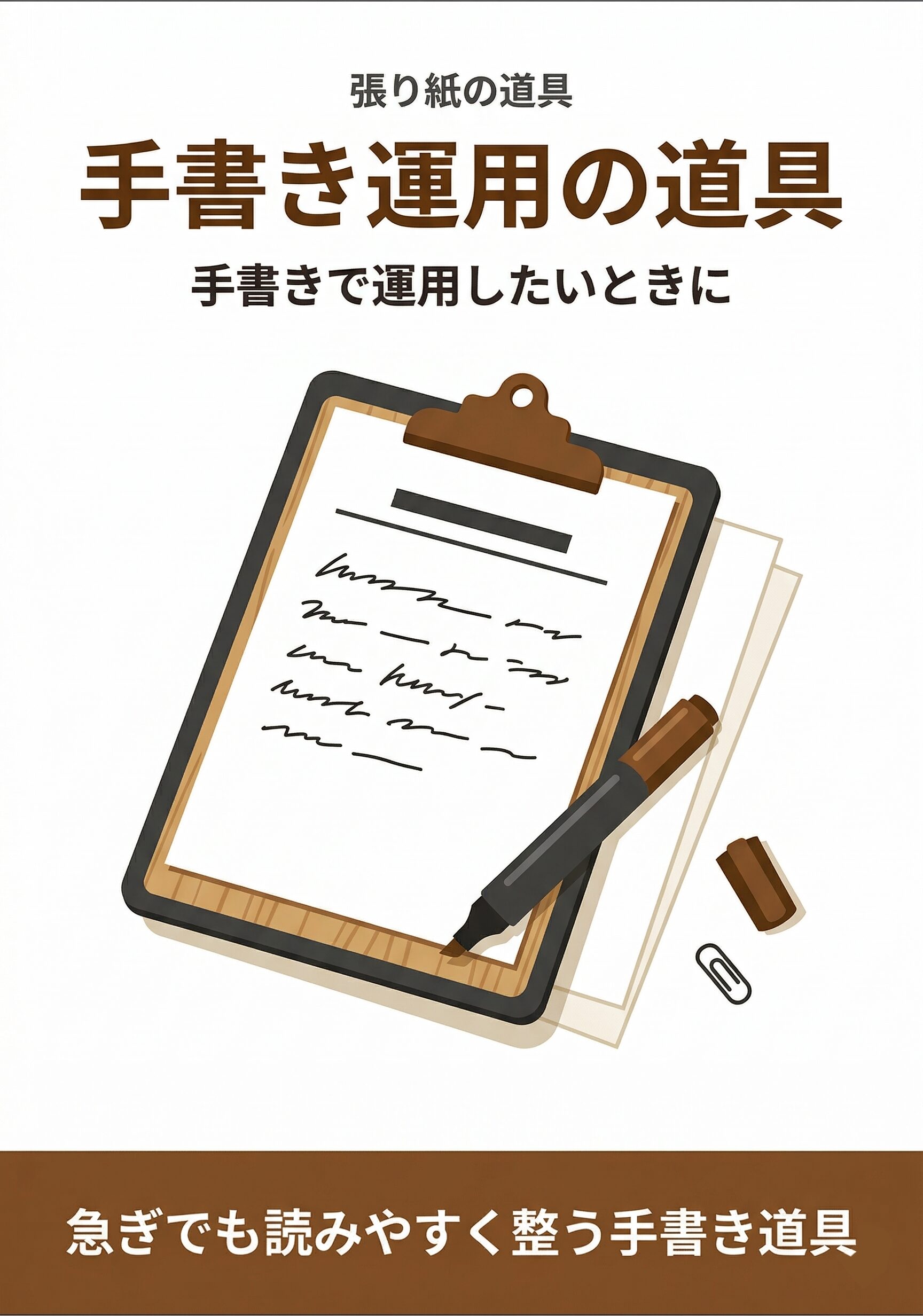 手書きで運用したいときのおすすめ道具