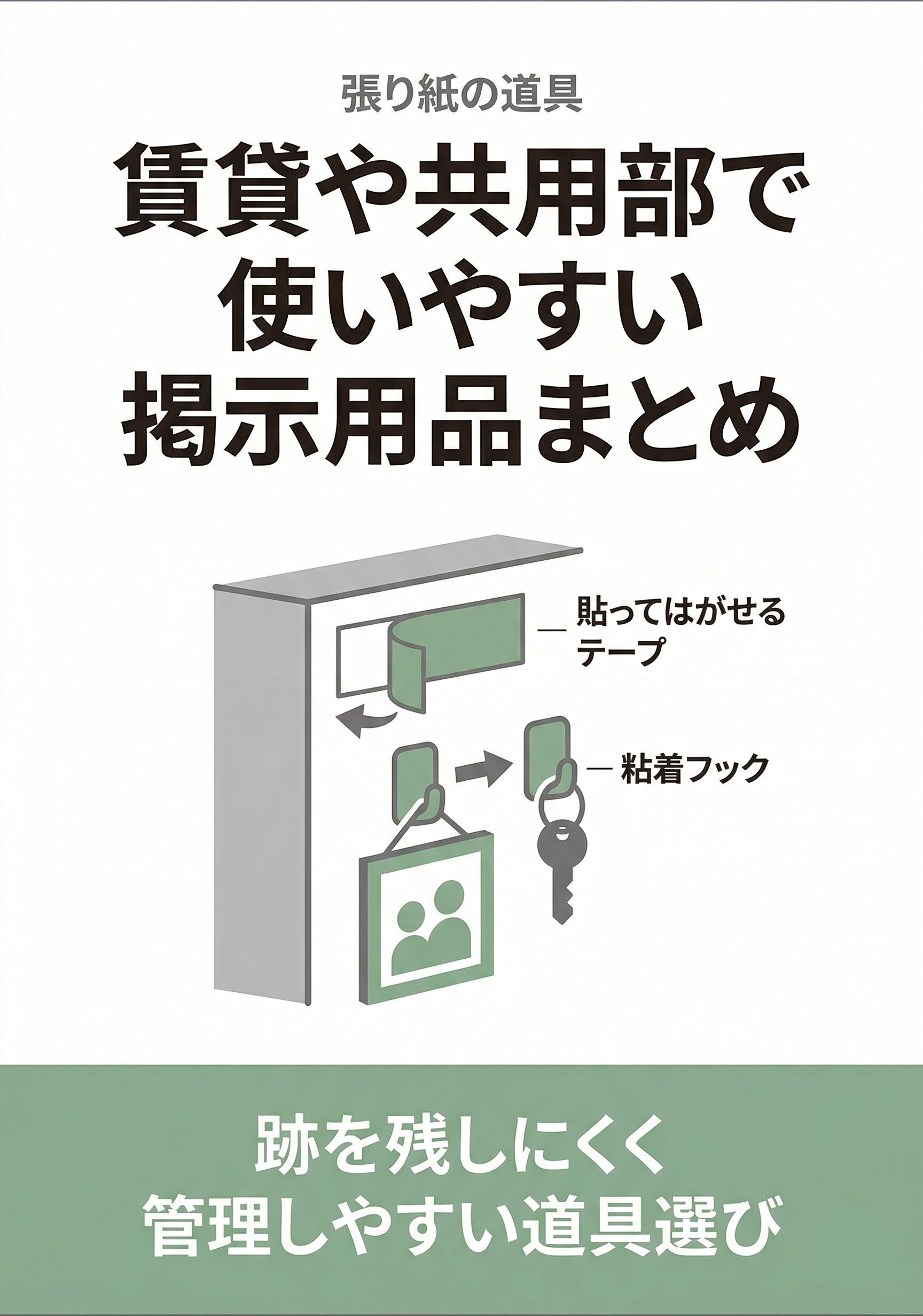 賃貸や共用部で使いやすい掲示用品まとめ