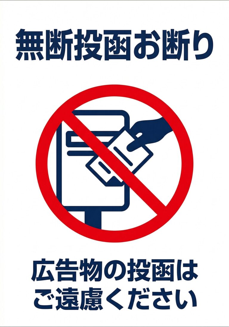 無断投函お断り