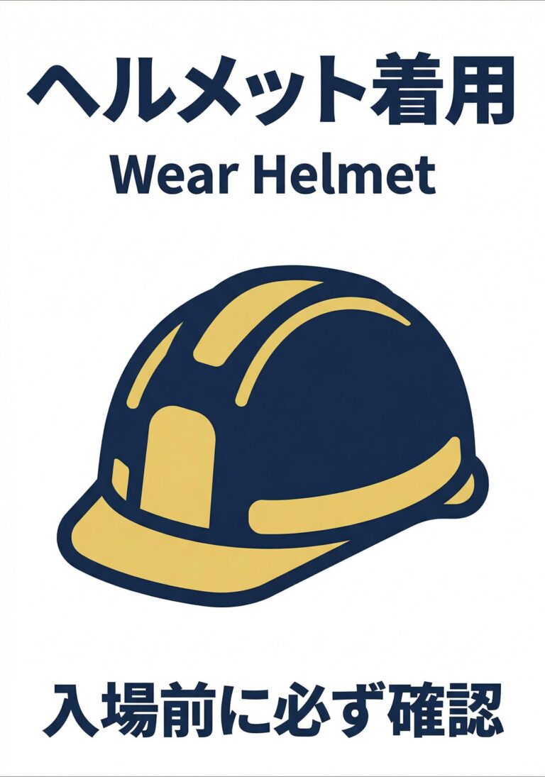 ヘルメット着用
