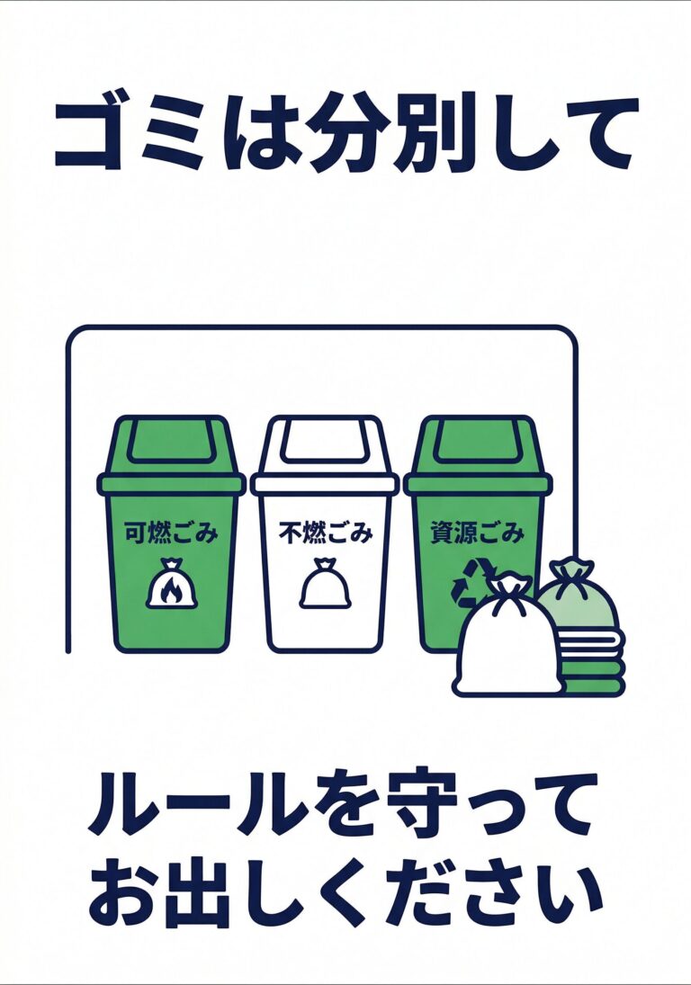 ゴミは分別して