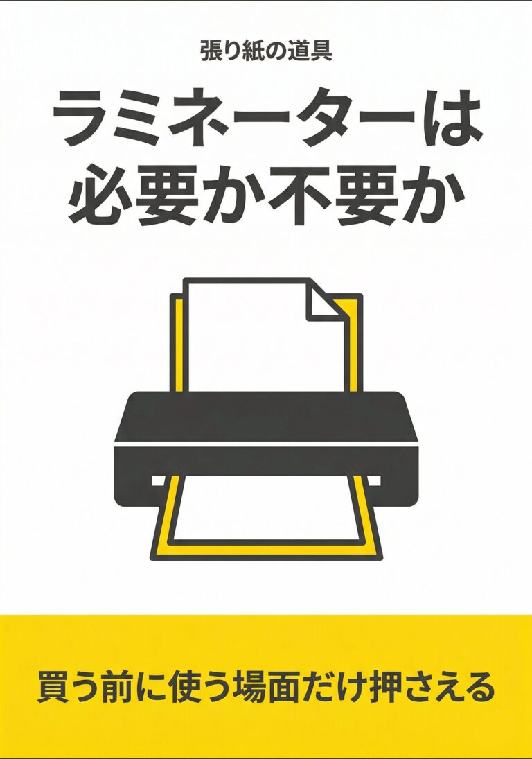 ラミネーターは必要か不要か