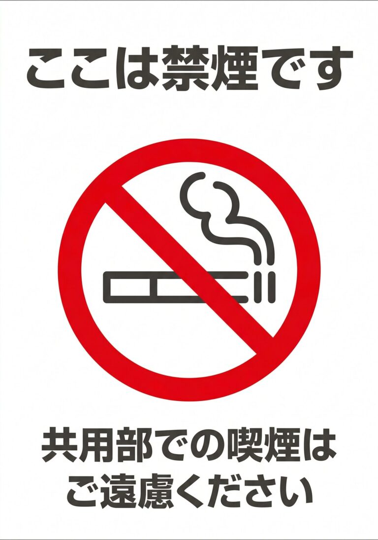 ここは禁煙です