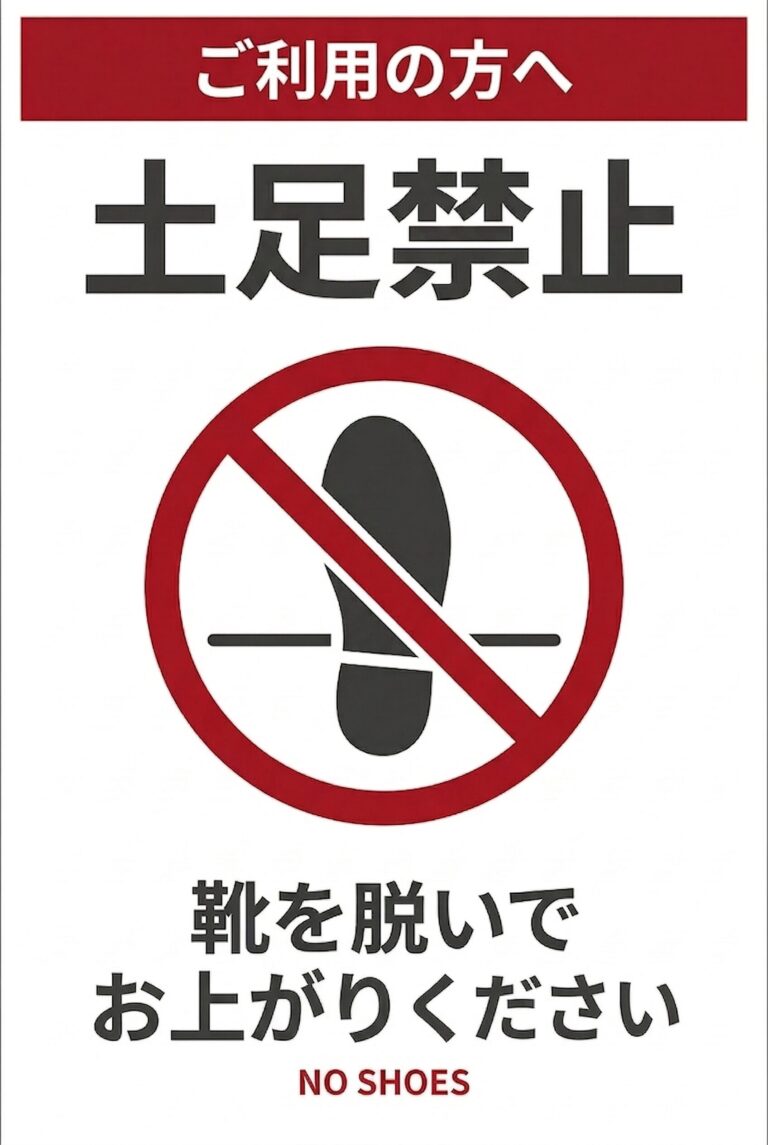 土足厳禁